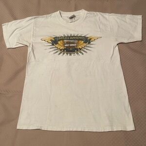 Harley Davidson Rocket Huntsville AL white t-shirt made in Mexico Size M Rare